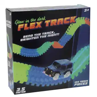 Top1Toys Racebaan glow track 120 delig 3,5 meter aanbieding