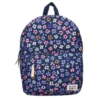 Top1Toys Rugzak Milky Kiss Prestige donkerblauwe bloemen aanbieding