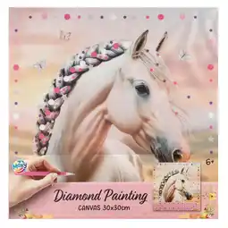 Top1Toys Diamond painting op canvas Horse collection 30x30 cm aanbieding