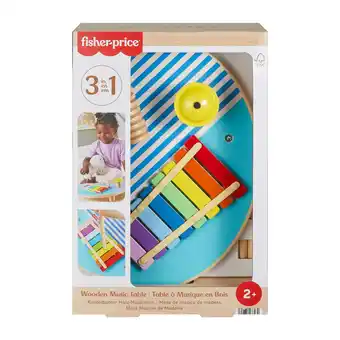 Top1Toys Fisher Price Hout Muziek Tafel aanbieding