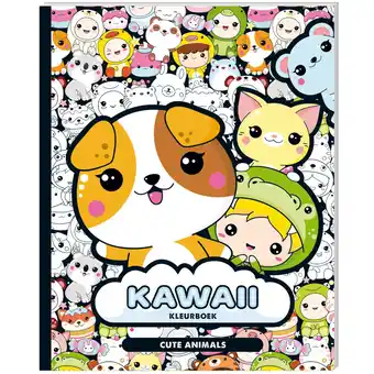 Top1Toys Kawaii Kleurboek Cute Animals aanbieding