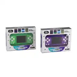 Top1Toys 108 Games in 1 game console met kleurenscherm groen en paars assorti aanbieding