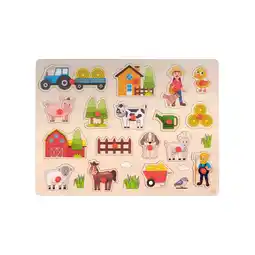 Top1Toys Puzzelplank groot boerderij 40 x 30 cm aanbieding