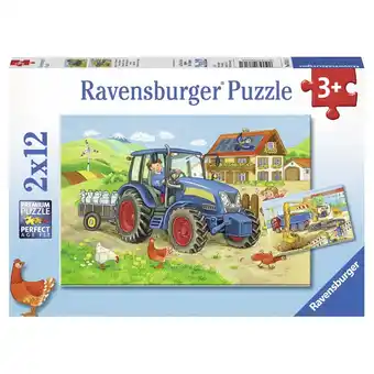 Top1Toys RavensburgerPuzzel Bouwplaats Boerderij 2X12 Stuks aanbieding