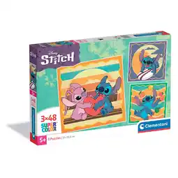 Top1Toys Clementoni Puzzel 3x48 Stukjes Stitch Disney aanbieding