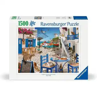 Top1Toys Ravensburger puzzel cat's of Mykonos 1500 stukjes aanbieding