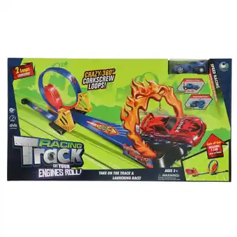 Top1Toys Racebaan vlammen met looping groot aanbieding