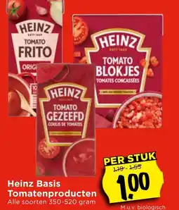Vomar Voordeelmarkt Heinz Basis Tomatenproducten aanbieding