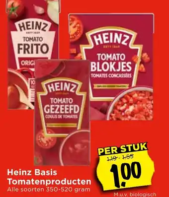Vomar Voordeelmarkt Heinz Basis Tomatenproducten aanbieding
