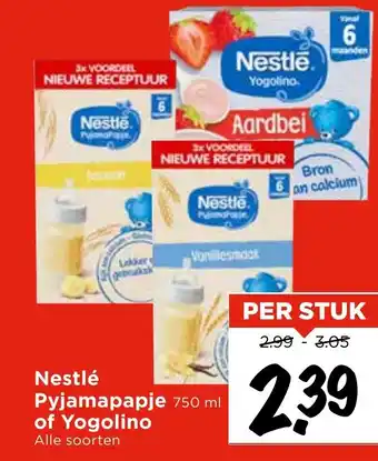 Vomar Voordeelmarkt Nestlé Pyjamapapje of Yogolino aanbieding
