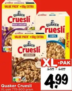 Vomar Voordeelmarkt Quaker Cruesli aanbieding