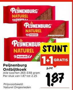 Vomar Voordeelmarkt Peijnenburg Ontbijtkoek aanbieding