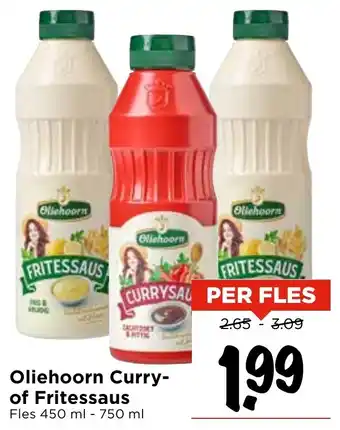 Vomar Voordeelmarkt Oliehoorn Curry of Fritessaus aanbieding