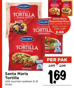 Vomar Voordeelmarkt Santa Maria Tortilla aanbieding