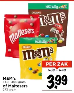 Vomar Voordeelmarkt M&M's of Maltesers aanbieding