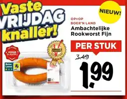 Vomar Voordeelmarkt Ambachtelijke Rookworst Fijn aanbieding