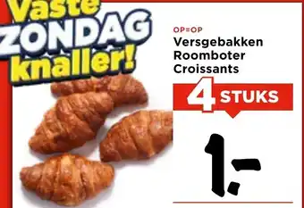 Vomar Voordeelmarkt Versgebakken Roomboter Croissants aanbieding