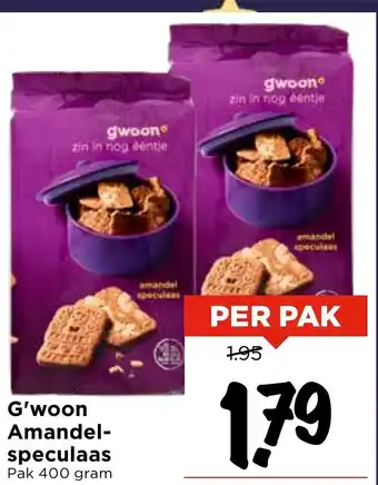 Vomar Voordeelmarkt G'woon Amandel speculaas aanbieding