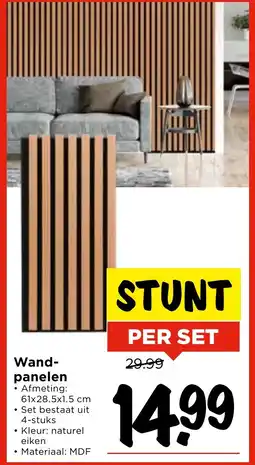 Vomar Voordeelmarkt Wand panelen aanbieding