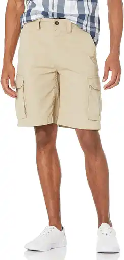 Amazon Amazon Essentials heren Korte broek met zakken Classic-fit Cargo Short aanbieding
