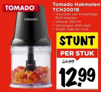 Vomar Voordeelmarkt Tomado Hakmolen brabantia TCH2001B aanbieding