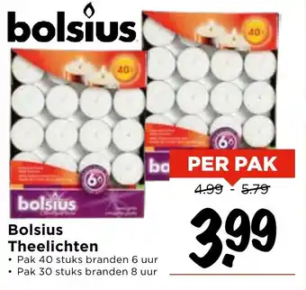 Vomar Voordeelmarkt Bolsius Theelichten aanbieding