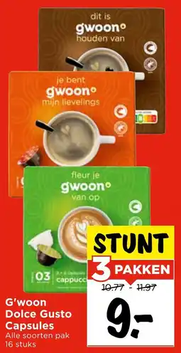 Vomar Voordeelmarkt G'woon Dolce Gusto Capsules aanbieding