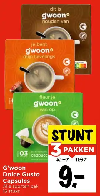Vomar Voordeelmarkt G'woon Dolce Gusto Capsules aanbieding