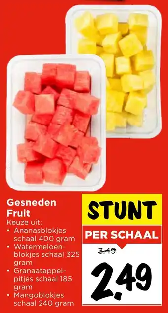Vomar Voordeelmarkt Gesneden Fruit aanbieding