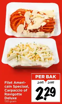 Vomar Voordeelmarkt Filet Americain Speciaal, Carpaccio of Ravigotte Deluxe aanbieding