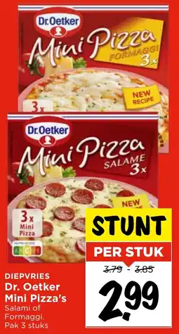 Vomar Voordeelmarkt Diepvries Dr. Oetker Mini Pizza's aanbieding