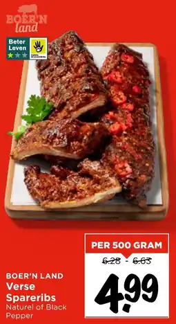 Vomar Voordeelmarkt Boer'n Land Verse Spareribs aanbieding