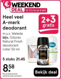 Etos Heel veel A-merk deodorant aanbieding