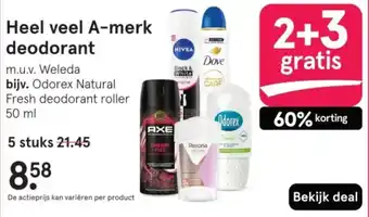 Etos Heel veel A-merk deodorant aanbieding