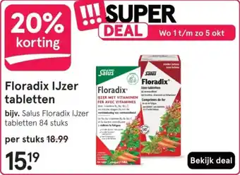 Etos Floradix IJzer tabletten aanbieding