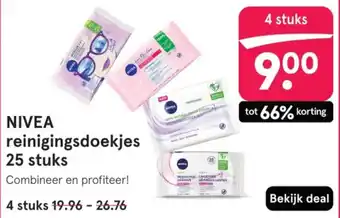 Etos Nivea reinigingsdoekjes aanbieding