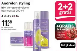 Etos Andrélon styling aanbieding