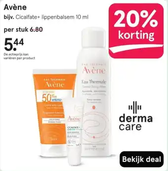 Etos Avène aanbieding