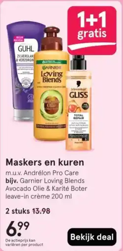 Etos Maskers en kuren aanbieding