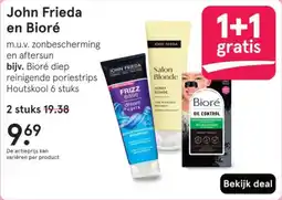 Etos John Frieda en Bioré aanbieding