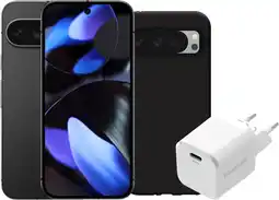 Coolblue Google Pixel 9 128GB Zwart 5G + Accessoirepakket aanbieding