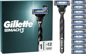 Coolblue Gillette Mach3 + 12 Navulmesjes aanbieding