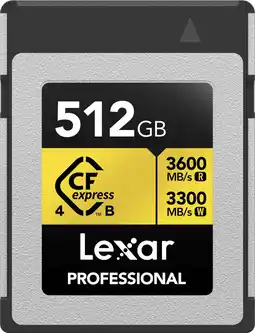 Coolblue Lexar Professional GOLD 4.0 512GB CFexpress Type B aanbieding