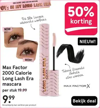 Etos Max Factor 2000 Calorie Long Lash Era mascara aanbieding