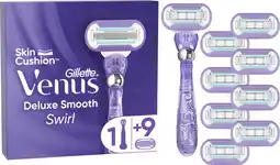 Coolblue Gillette Venus Extra Smooth Swirl + 9 Navulmesjes aanbieding