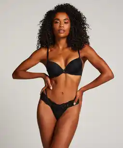 Hunkemoller Hunkemöller String Elliena Zwart aanbieding