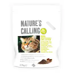 Zooplus Nature's Calling Kattenbakvulling - Dubbelpak: 2 x 2,7 kg aanbieding