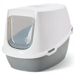 Zooplus Savic kattenbak Robin Jumbo - Toilet lichtgrijs/wit + 2 extra filters + 6 Bag it up aanbieding