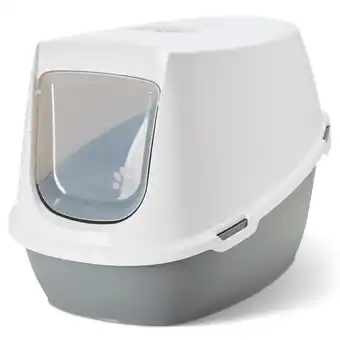 Zooplus Savic kattenbak Robin Jumbo - Toilet lichtgrijs/wit + 2 extra filters + 6 Bag it up aanbieding