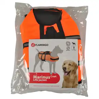 Zooplus Flamingo zwemvest, oranje maat S: ca. 30cm ruglengte hond aanbieding